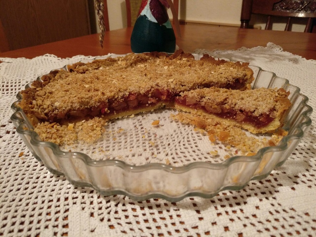 pita posipanka s jabukama, recept, recepti, zena vrsna, ivana curic,