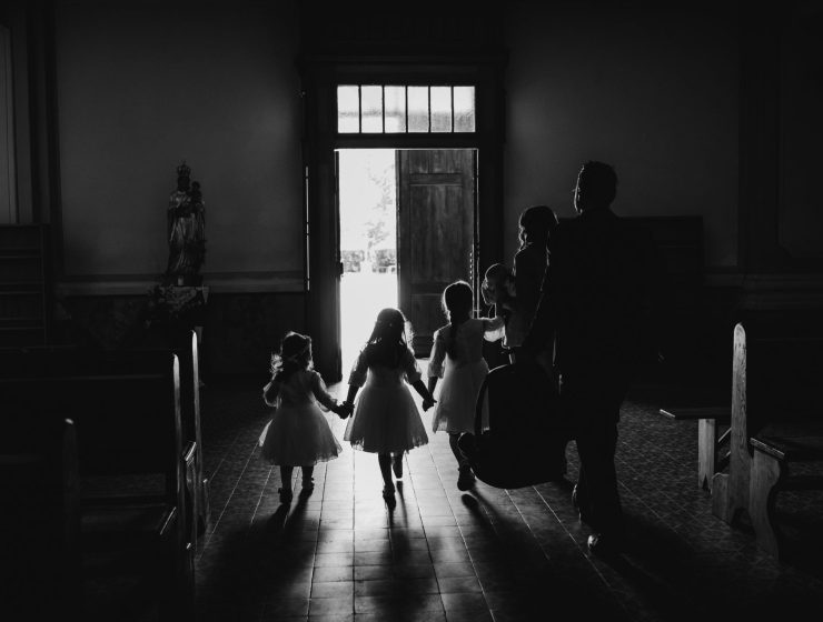 na Misu s malom djecom