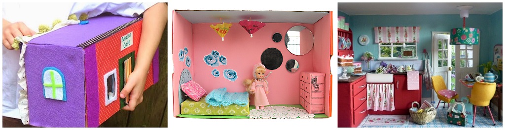 kutije za cipele, igračke, kućica za lutke