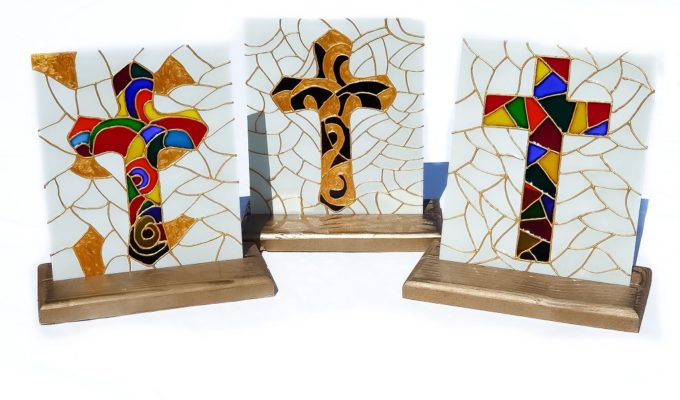 Personalizirani pokloni Rea dizajn - slikanje na staklu na katolički način