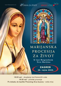Marijanska procesija za život Zagreb